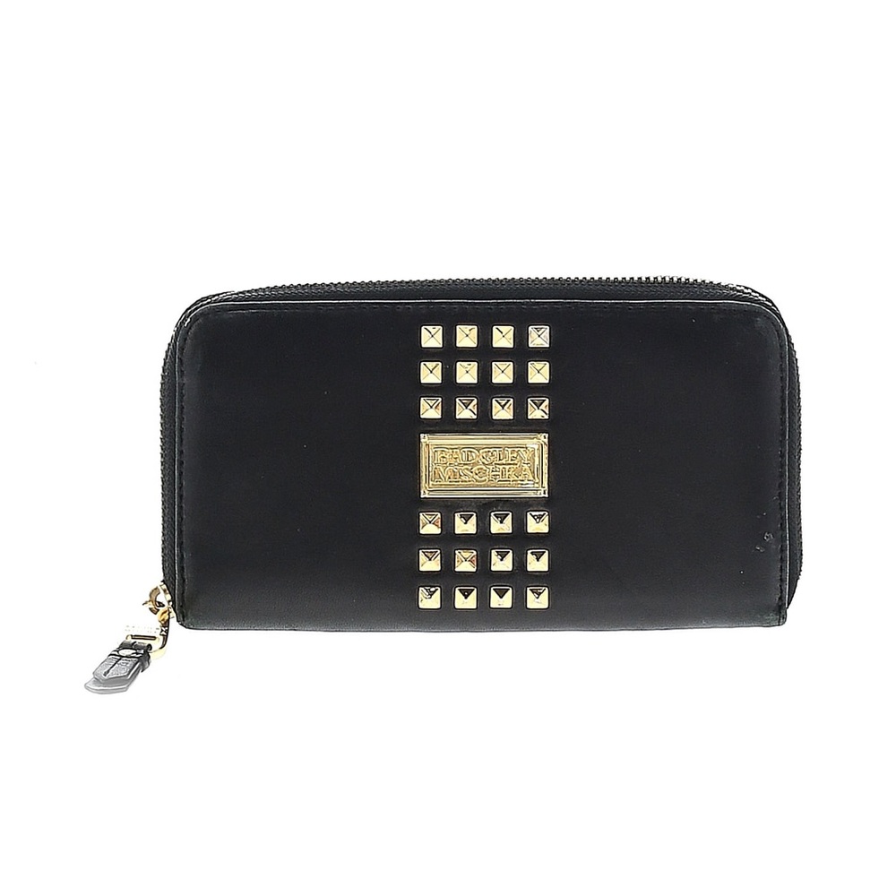 Badgley Mischka Black Wallet with Studded Details